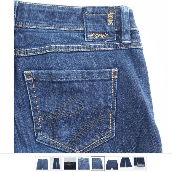 Esprit 94107 Denim Pants Skinny Leg Low Rise Blue Women sz 28|32 - Picture 5 of 9